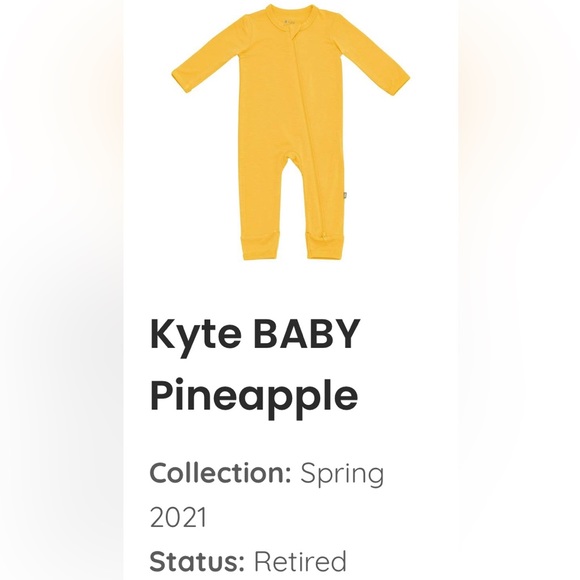 Kyte BABY - Romper in Pineapple - size 18-24 month - Picture 2 of 2